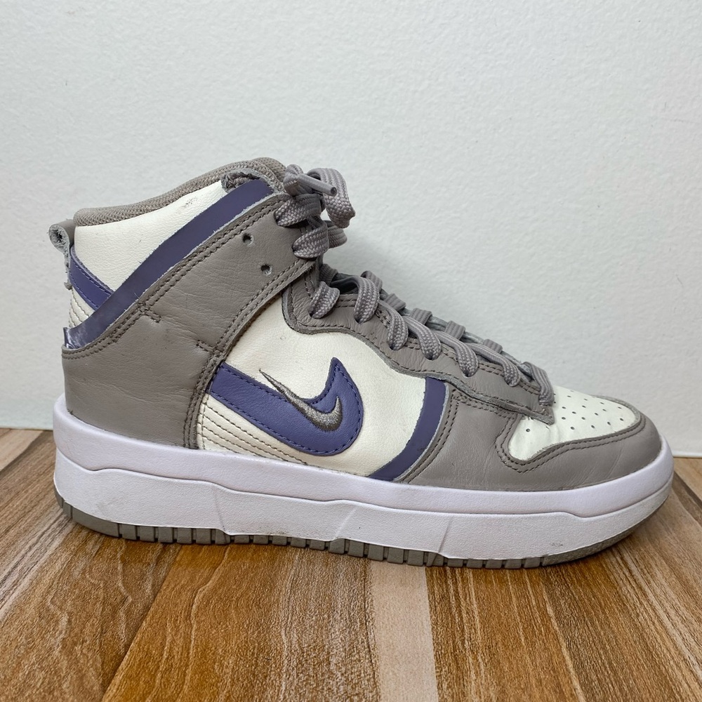 Nike Dunk High Up Iron Purple Grey Sneakers Shoes DH3718-101 Women's Size 6 EUC